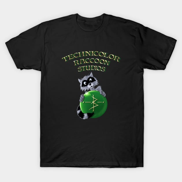 Technicolor Raccoon Studios T-Shirt by tecraccoon